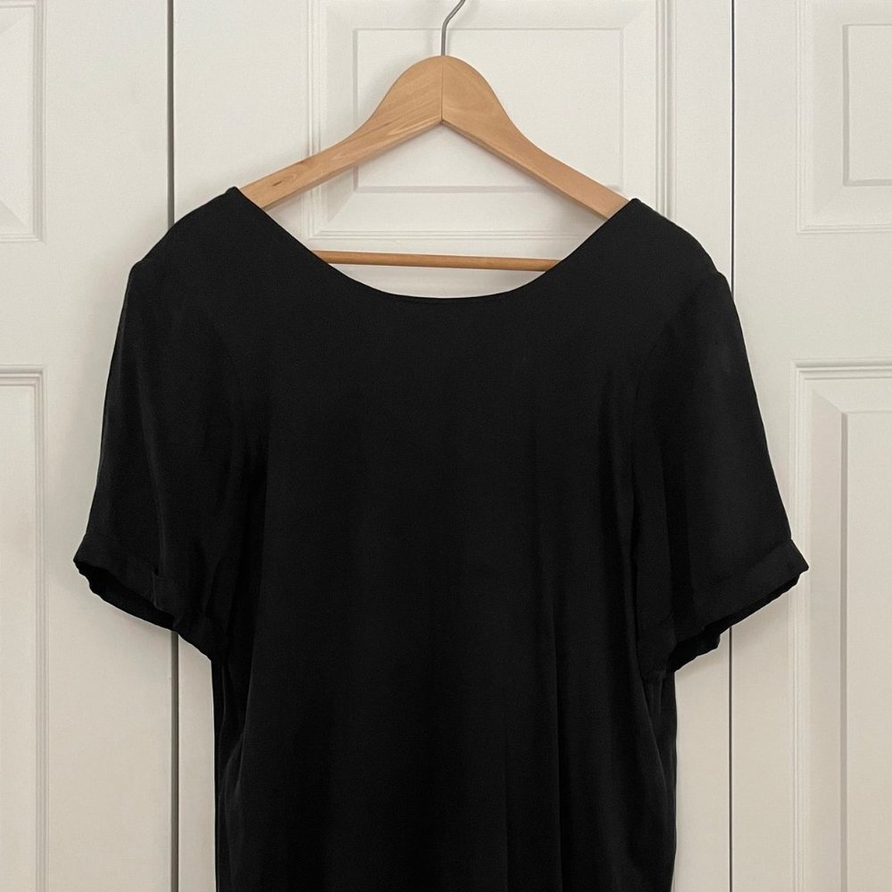 Won Hundred Black Scoop Back Dress